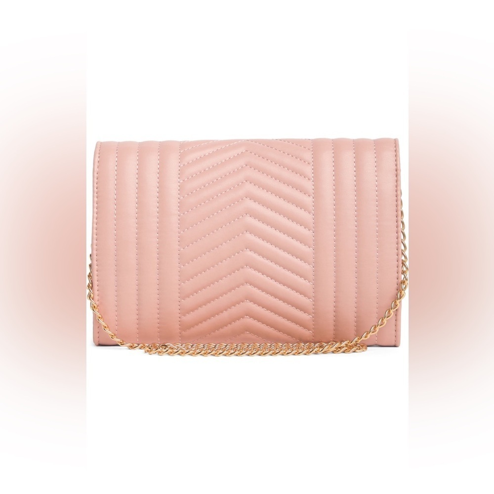 BADGLEY MISHKA Quilted Cossbody Purse ~ Blush ~ NWT! - Picture 5 of 9